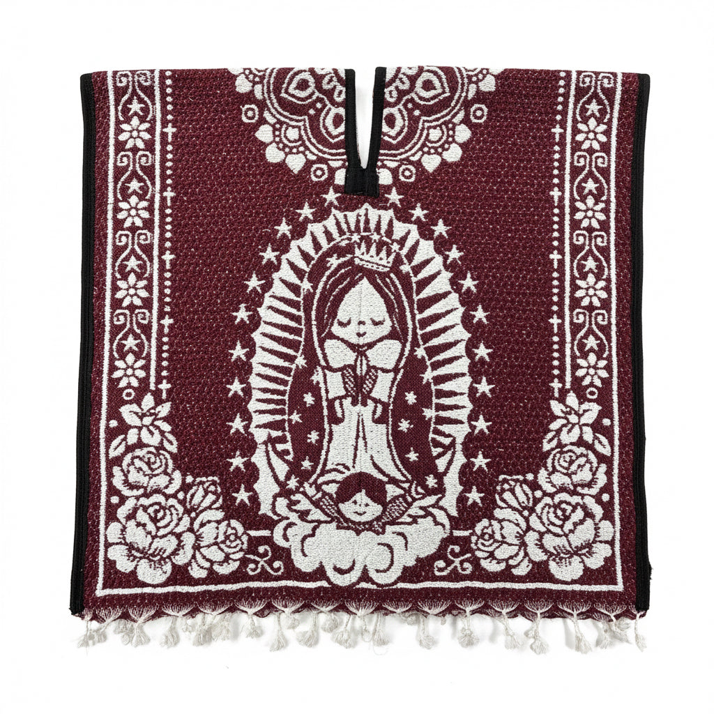 Premium Heritage Poncho - Kids Virgen de Guadalupe Poncho