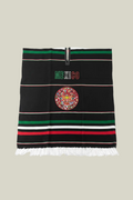 Mexican poncho, Aztec calendar poncho, heritage poncho, woven gaban, oversized poncho, artisan poncho, Mexican streetwear, embroidered poncho, cultural-inspired fashion, heavyweight poncho, festival poncho, traditional Mexican clothing, black woven poncho