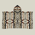 Premium Heritage Poncho - Southwestern Diamond Hooded Poncho